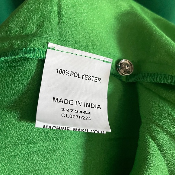 EUC Eshakti Capelet Sleeve Chiffon Maxi Dress in Emerald Green 💚 - Picture 4 of 5